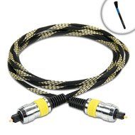 DATASTREAM Digital Audio Optical TOSLink Cable (6&#039;) w/ High Fidelity Audio Transfer &amp; Nylon Braided Cable - Excellent...