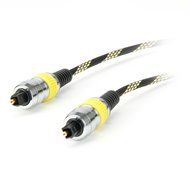 DATASTREAM Digital Audio Optical TOSLink Cable (6&#039;) w/ High Fidelity Audio Transfer &amp; Nylon Braided Cable - Excellent... N8