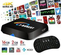 2G/16G 4K TV BOX with Mini Keyboard J-Bonest Smart Android TV Box Amlogic S812 Quad Core KODI 16.0 Fully Unlocked...