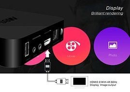 Flylion M8S Pro TV Box Android5.1 RK3229 Quad Core 2GB 8GB Kodi16.1 Fully Loaded H.265 4K Streaming Media Player N8