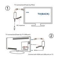 COOQI Mini Android TV Box HDMI up to 1080P with Remote Control, TV Stick for Android 4.4 Quad Core Streaming Media... N6
