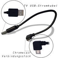 Chromecast USB Cable -- 8 Inch USB Cable and Bonus Chromecast eBook. Designed to Power Your Google Chromecast...