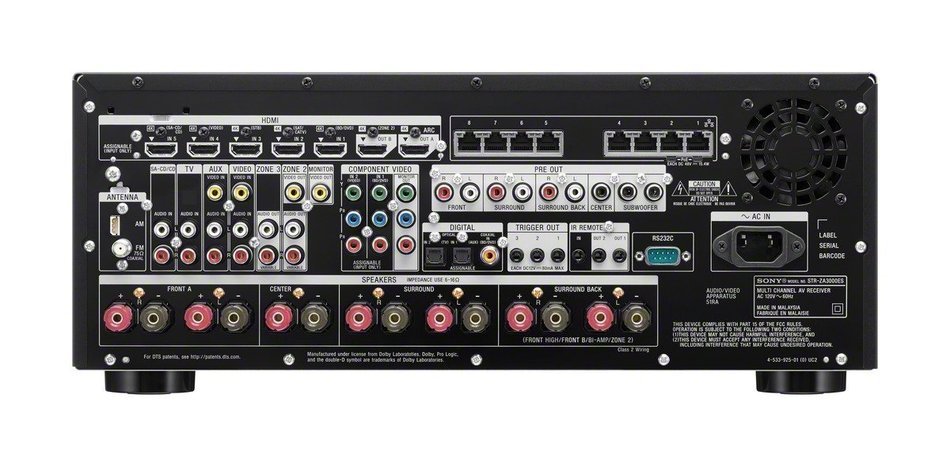 Sony STRZA3000ES 7.2-Channel 4K AV Receiver (Black) N5