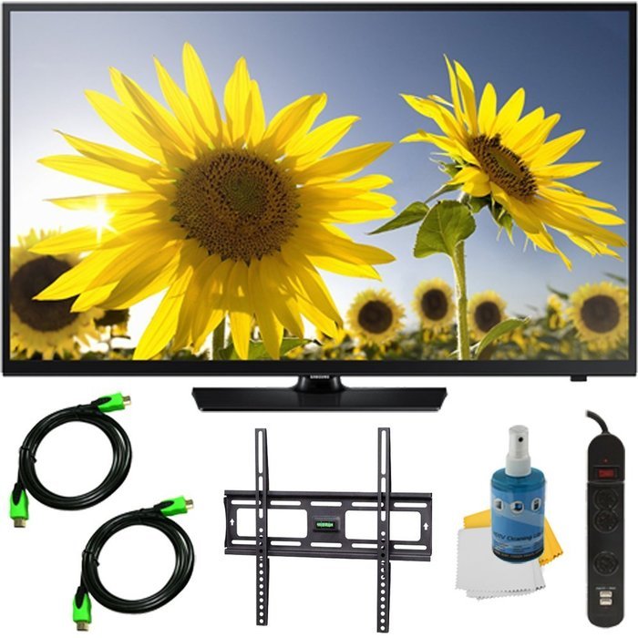 Samsung UN40H4005 - 40-Inch HD 720p Slim LED TV CMR 60 Plus Mount & Hook-Up Bundle. Bundle Includes TV, Flat TV...