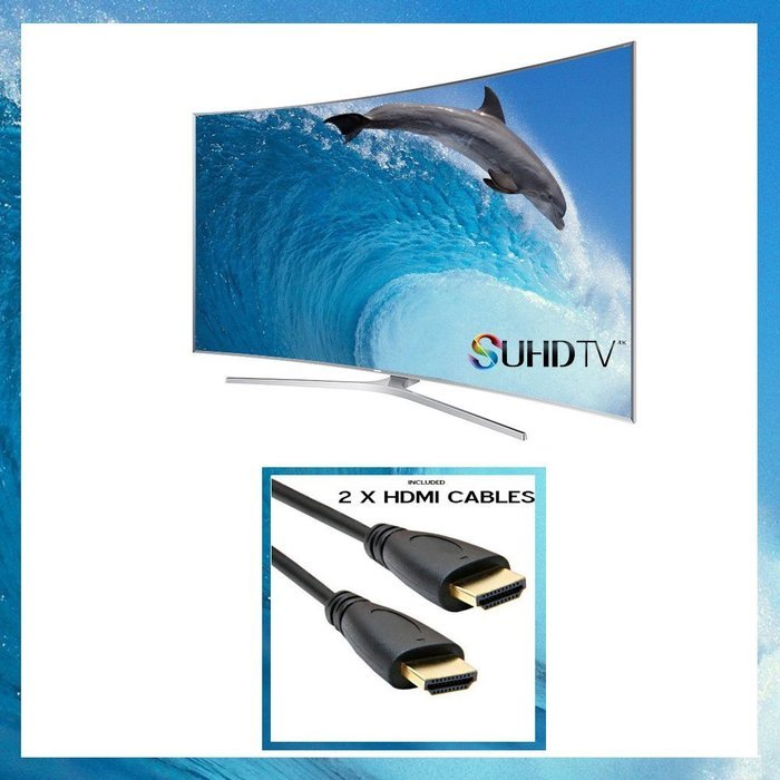 UN55JS9000 FXZA 4K SUHD JS9000 Series Curved Smart TV &ndash; 55 inch Class Bundle