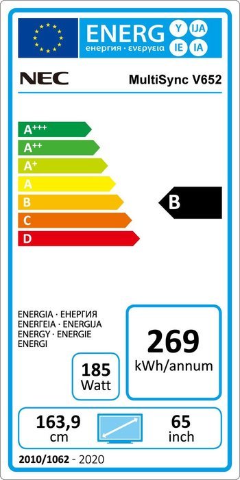 NEC V652 65-Inch 1080p 60Hz LED TV N2
