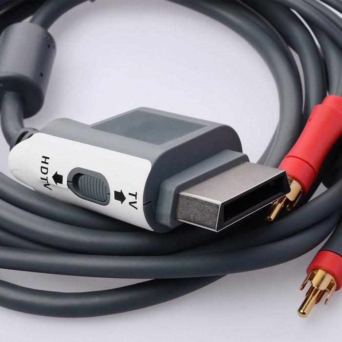 Xcellent Global 250CM Length Premium HDTV Composite Component High Definition HD AV TV LCD Cable Cord for Microsoft... N3