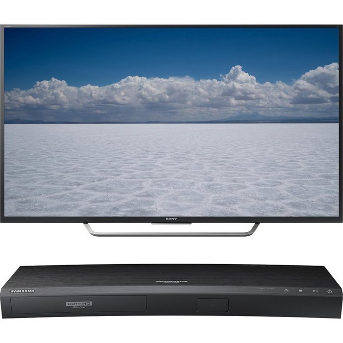 Sony 55" Class 4K Ultra HD TV (XBR-55X700D) with Samsung 3D Wi-Fi 4K Ultra HD Blu-ray Disc Player