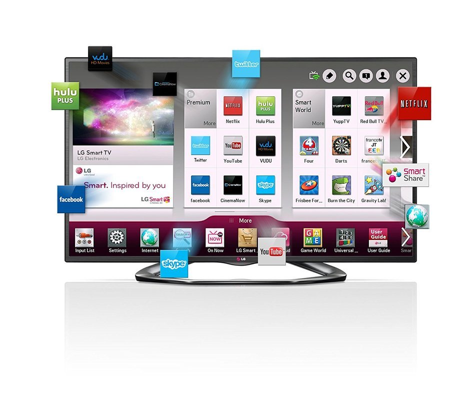 LG Electronics 60LA6200 60-Inch Cinema 3D 1080p 120Hz LED-LCD HDTV with Smart TV and Four Pairs of 3D Glasses... N3