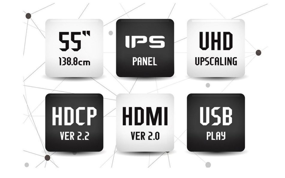 Wasabi Mango New ZEN UN550 REAL 4K HDMI2.0 55" UHD SVA Panel 3840X2160 TV N3