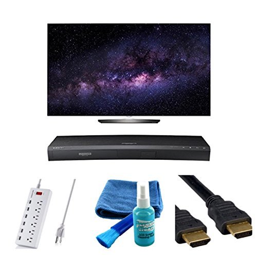 ELECTRONICS OLED55B6P 55-Inch FLAT OLED HDR 4K Smart TV - 5 PIECE BUNDLE- OLED TV,Samsung UBD-K8500 3D Wi-Fi 4K...