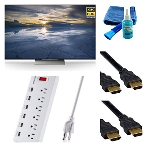 XBR-75X940D 75-Inch Class 4K HDR Ultra HD TV Accessory Bundle includes Television, Screen Cleaning Kit, Power...