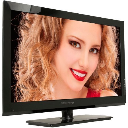 Sceptre 32" Class LED 720p 60Hz HDTV(2.35" ultra-slim) with Built-in DVD Player, E325BD-M, Black /32" LED panel... N4