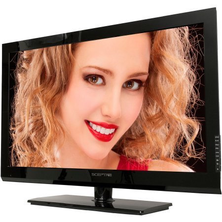Sceptre 32" Class LED 720p 60Hz HDTV(2.35" ultra-slim) with Built-in DVD Player, E325BD-M, Black /32" LED panel... N5