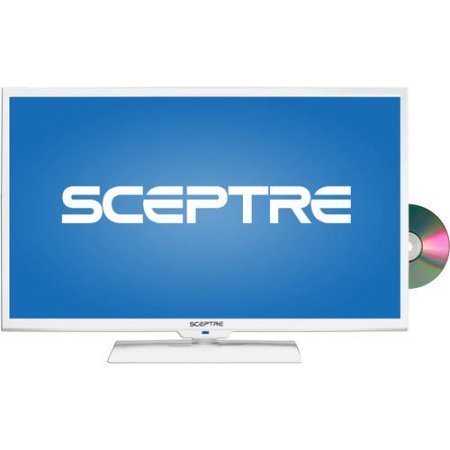 Sceptre 32" 720p 60Hz Class LED HDTV with Built-In DVD Player,E325PD-M, White