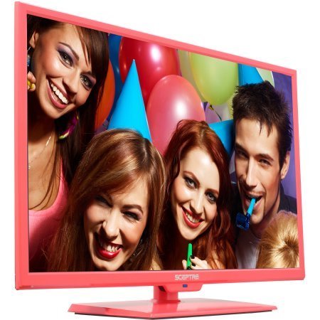 Sceptre 32" 720p 60Hz Class LED HDTV with Built-In DVD Player,E325PD-M, Pink N2