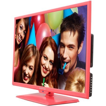 Sceptre 32" 720p 60Hz Class LED HDTV with Built-In DVD Player,E325PD-M, Pink N3