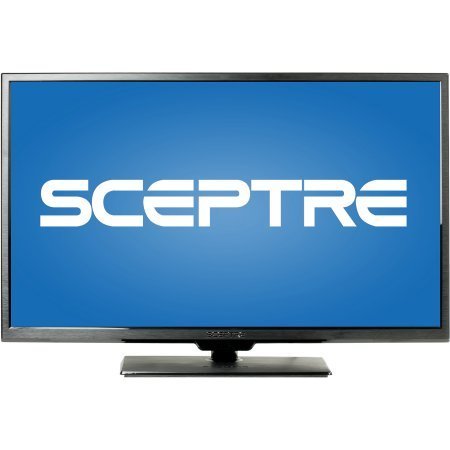 SCEPTRE 40" LED Class 1080P HDTV with ultra slim metal brush bezel, 60Hz, Built-in Digital Tuner X405BV-F