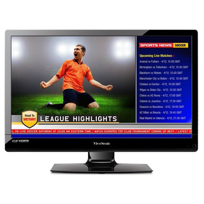 ViewSonic VT2405LED 24-Inch 1080p60 Hz Commercial HDTV Featuring "Edge White" Low Power LED Panel Technology -...