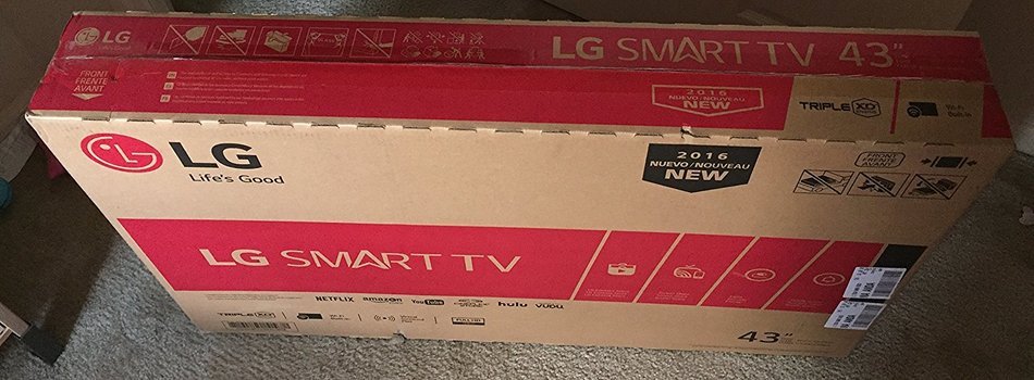 LG 43" Black 1080P LED Smart HDTV N2