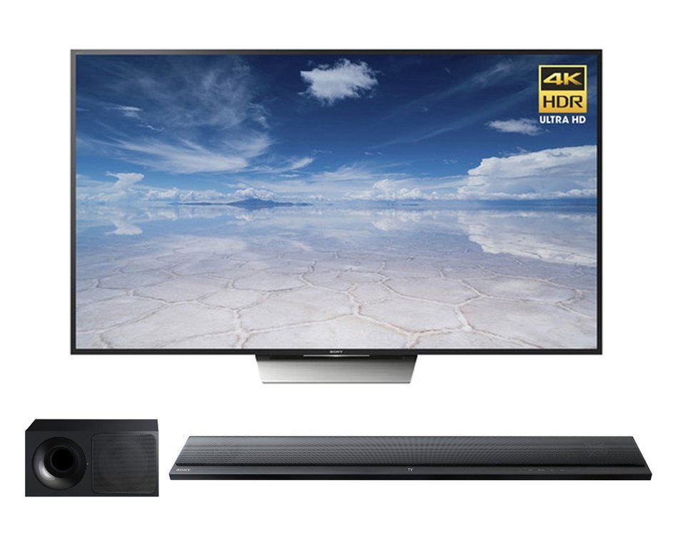 Sony XBR55X850D 55-Inch 4K HDR (2016 model) & HTCT790 Sound Bar with 4K& HDR Support