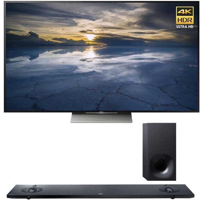 Sony XBR-75X940D 75-Inch 4K UHD TV with Sony HTNT5 Sound Bar with Hi-Res Audio and Wireless Streaming