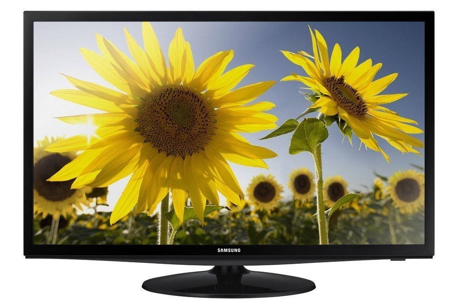 Samsung 28 Slim LED HD 720p TV Clear Motion Rate 120 Plus Hook-Up Bundle - UN28H4000
