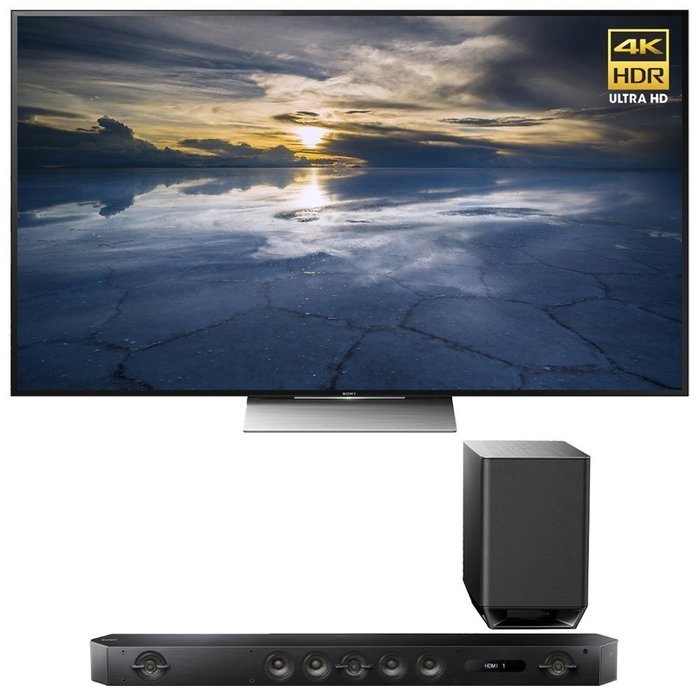 Sony XBR-55X930D 55&rdquo; Class 4K HDR Ultra HDTV with Sony HT-ST9 Hi-Res 7.1 Channel Sound Bar with Wireless Subwoofer
