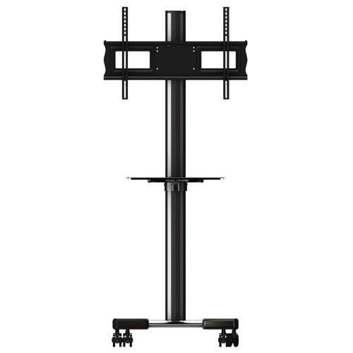 Mobile cart with metal shelf, height and tilt adjustment for Inisignia NS-55L260A13 LCD HDTV **Top Seller** N2