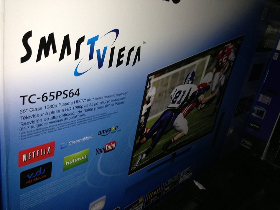 65" Panasonic Plasma 1080p Smart HDTV w/ Wi-Fi