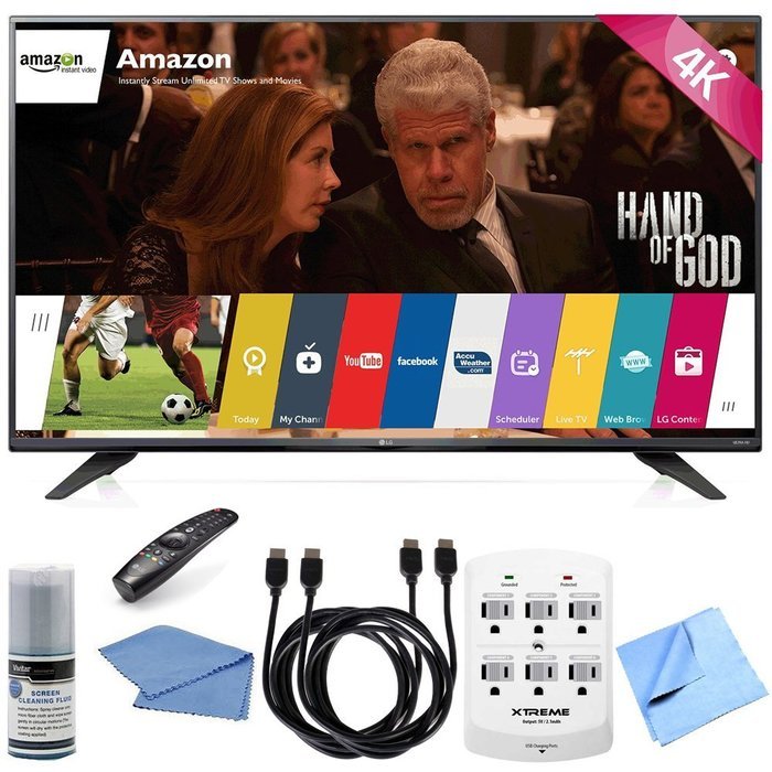 LG 60UF7700 - 60-inch 240Hz 2160p 4K Smart LED UHD TV with WebOS Hook-Up Bundle includes 60UF7700 - 60-Inch 240Hz...