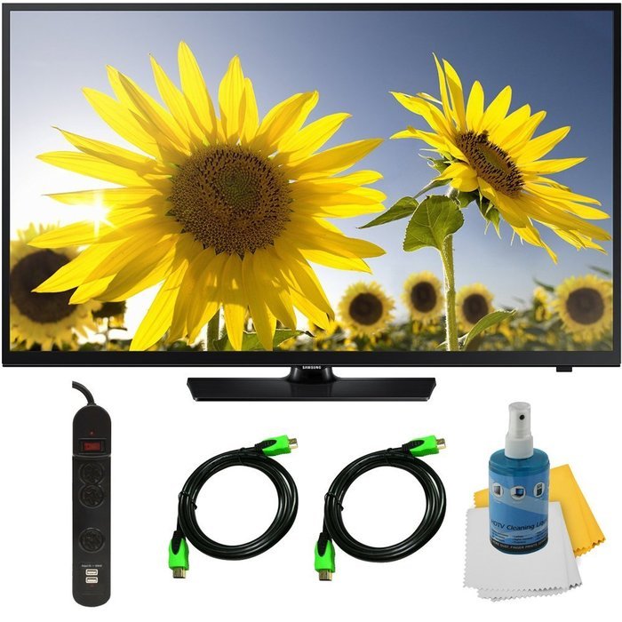 Samsung UN40H4005 - 40-Inch HD 720p Slim LED TV Clear Motion Rate 60 Plus Hook-Up Bundle. Bundle Includes TV,...