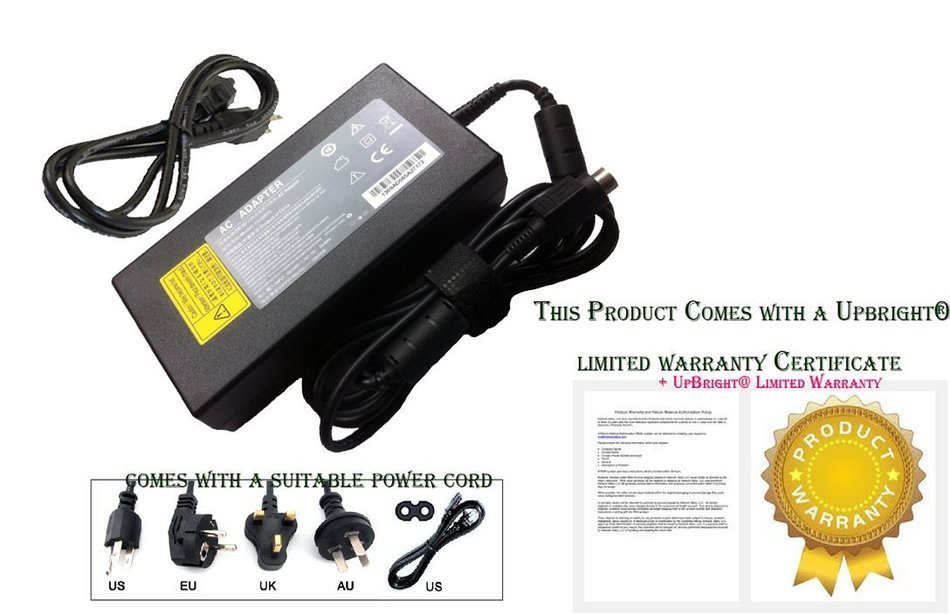 UpBright&reg; New 4-Pin AC / DC Adapter For Panasonic TX-27LWD500A 27" HD LCD TV High Definition Digital Wide Screen...