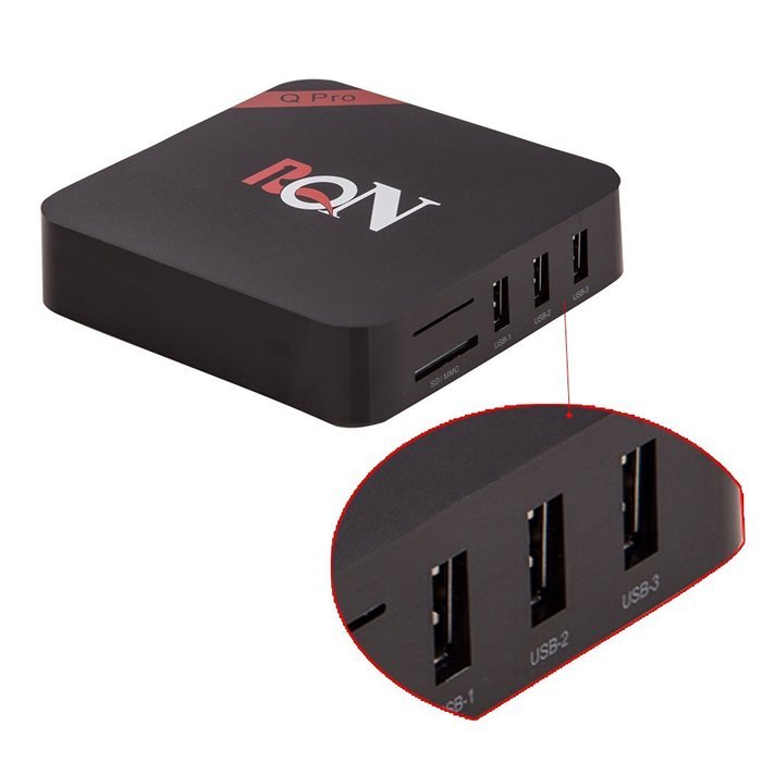 RQN Android Tv Box Q Pro Kodi(xbmc) Fully Loaded 1080p Quad Core Smart Media Player, IPTV,OTT TV ,Root,4k, H.265 N6