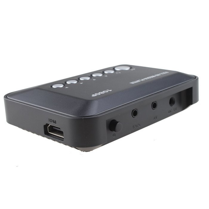 HDMI Media Player, AGPtek Black Mini 1080p Full-HD Ultra HDMI Digital Media Player for -MKV/RM- HDD USB Drives... N16