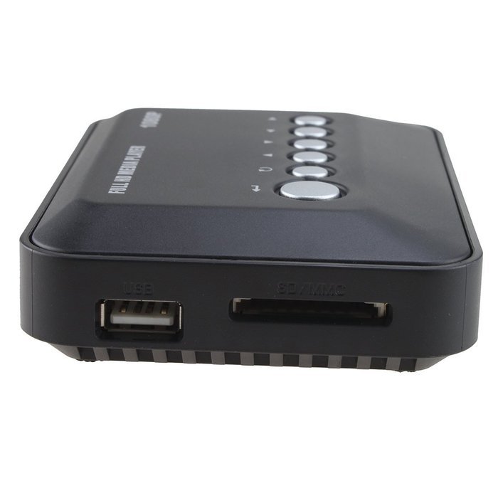 HDMI Media Player, AGPtek Black Mini 1080p Full-HD Ultra HDMI Digital Media Player for -MKV/RM- HDD USB Drives... N18