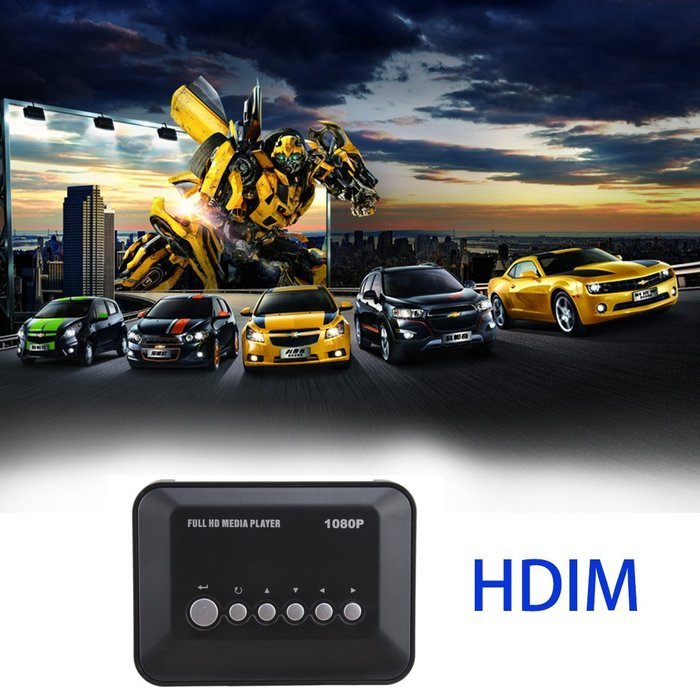 HDMI Media Player, AGPtek Black Mini 1080p Full-HD Ultra HDMI Digital Media Player for -MKV/RM- HDD USB Drives... N19