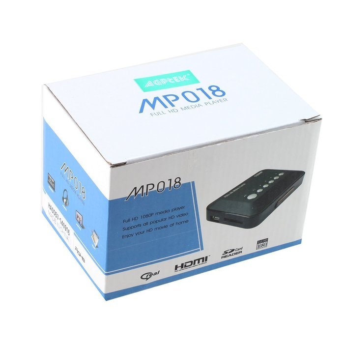 HDMI Media Player, AGPtek Black Mini 1080p Full-HD Ultra HDMI Digital Media Player for -MKV/RM- HDD USB Drives... N20