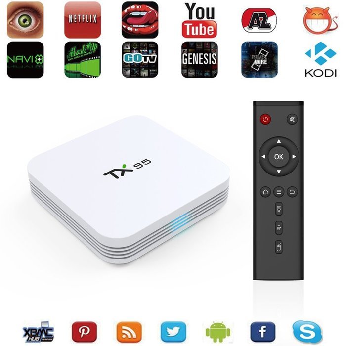 Kekilo TX95 Amlogic S905X Kodi 16.1 Pre-installed Android 6.0 Marshmallow Quad Core TV Box 2G/16G 3D 4K HD Bluetooth...