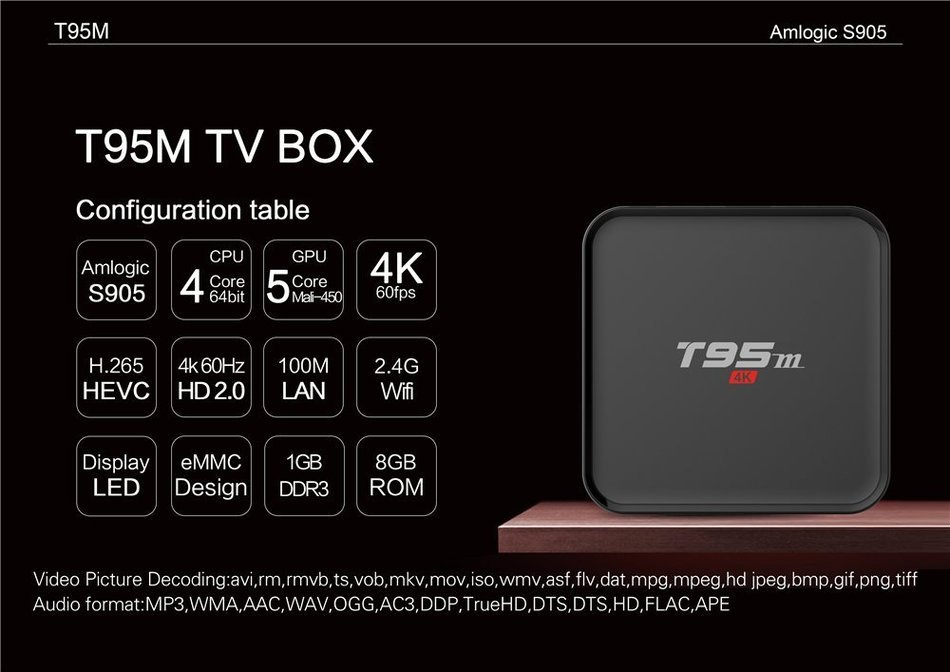 Kekilo TX95 Amlogic S905X Kodi 16.1 Pre-installed Android 6.0 Marshmallow Quad Core TV Box 2G/16G 3D 4K HD Bluetooth... N9