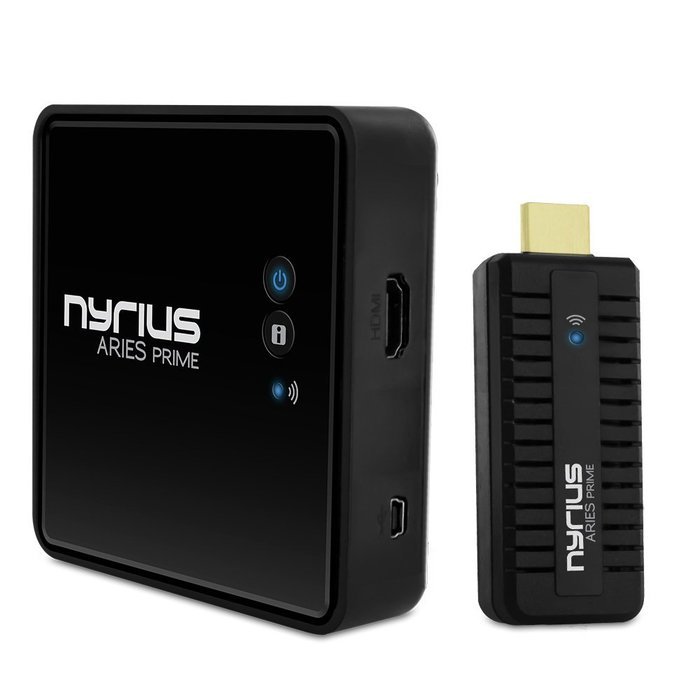 Nyrius ARIES Prime Wireless Video HDMI Transmitter & Receiver for Streaming HD 1080p 3D Video & Digital Audio...