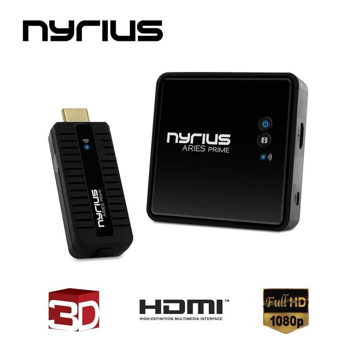 Nyrius ARIES Prime Wireless Video HDMI Transmitter & Receiver for Streaming HD 1080p 3D Video & Digital Audio... N2