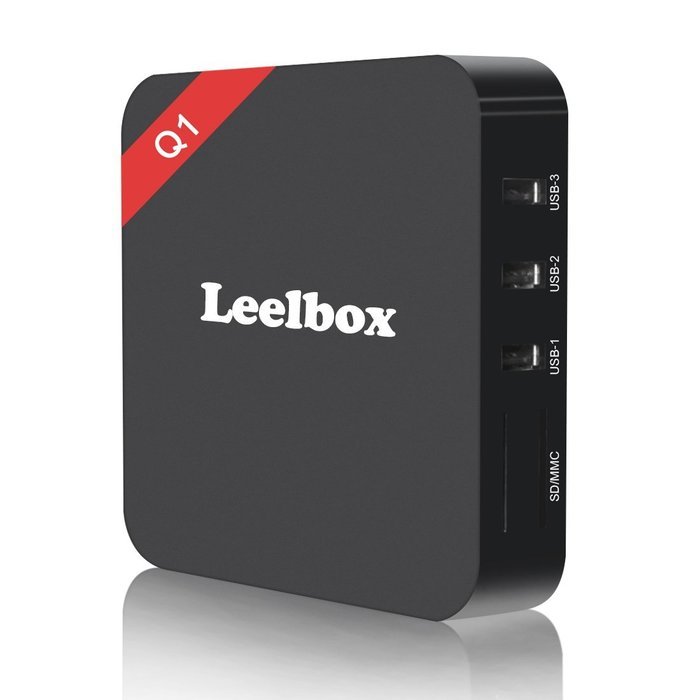 Leelbox Q1 Android TV Box (Preloaded Kodi 16.0 RK3229 Quad-core Cortex A7 CPU 1GB DDR/8GB Flash 1.5GHz WiFi 3D...