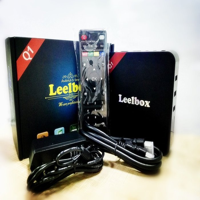 Leelbox Q1 Android TV Box (Preloaded Kodi 16.0 RK3229 Quad-core Cortex A7 CPU 1GB DDR/8GB Flash 1.5GHz WiFi 3D... N9