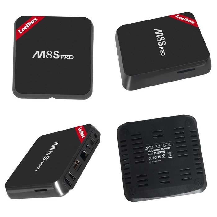 [Professional]Leelbox m8s Pro Android 6.0 tv box Kodi16.1 Fully Loaded Amlogic S905X Quad Core CPU 64Bits 2G/8G... N8