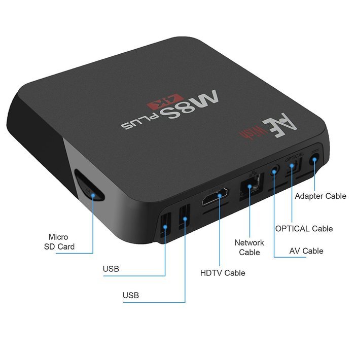Android 6.0 TV Box Kodi 17.0 Fully Loaded Unlocked Octa Core Amlogic S912 4K Ultra HD 2G/32G DDR3 WIFI 2.4G/5G... N13