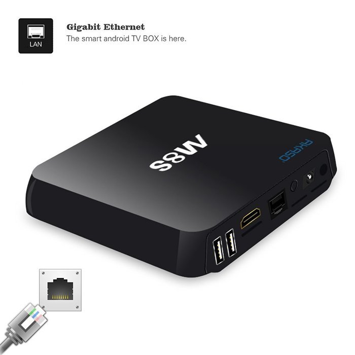 AKASO M8S 4K Android TV Box with Amlogic S812 Quad Core, 2GB RAM, 8GB Flash, Fully Loaded KODI With Octa-core... N6