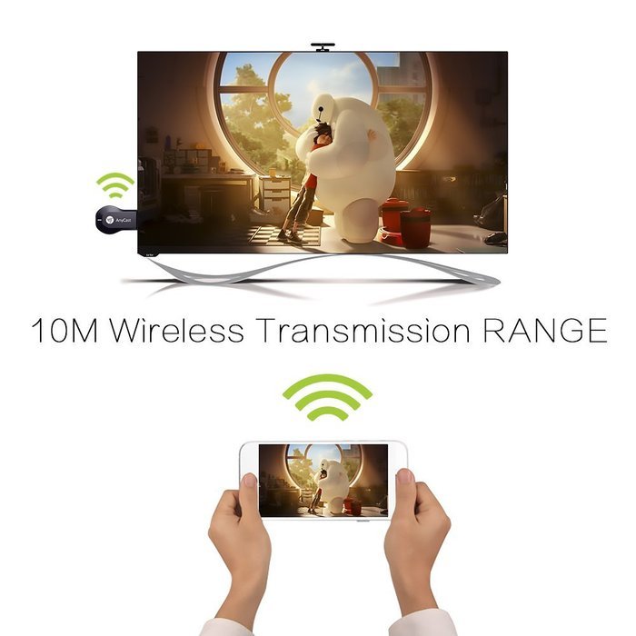 HDMI TV Stick, U2C AnyCast M2 Plus 1080P 3D WiFi Wireless Mini Display Receiver Dongle HDMI TV Miracast DLNA Airplay... N5