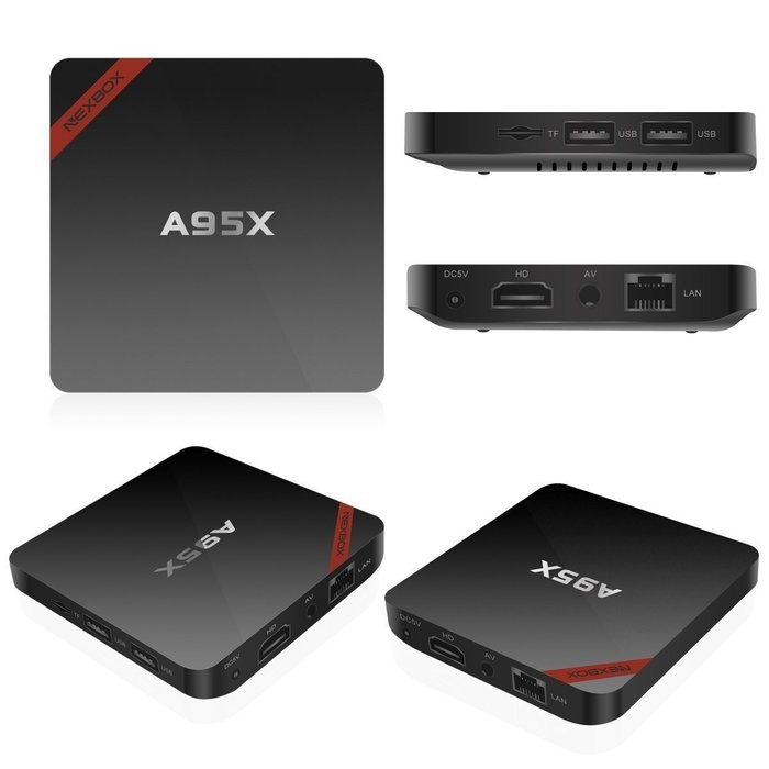 【2GB RAM+16GB ROM】Evangel Android 6.0 4K Smart TV Box A95X Amlogic S905X Quad Core Cortex A53 2.0GHz 64bit HD... N2