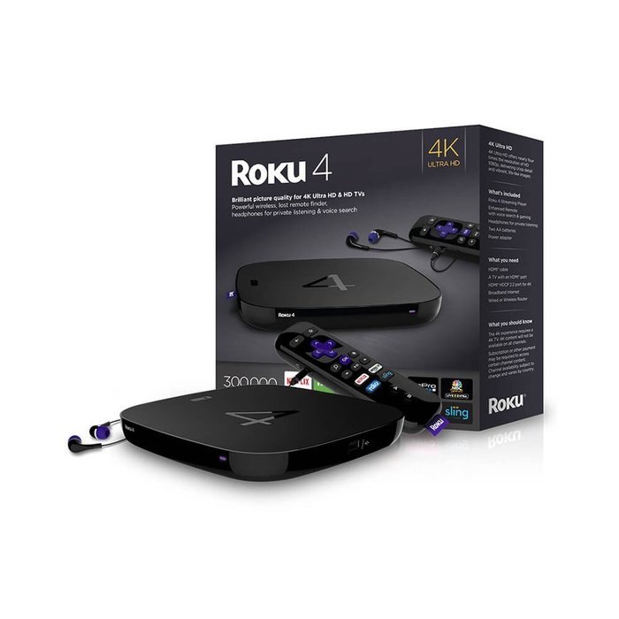 Roku 4 Streaming Media Player 4K UHD (4400R) N5